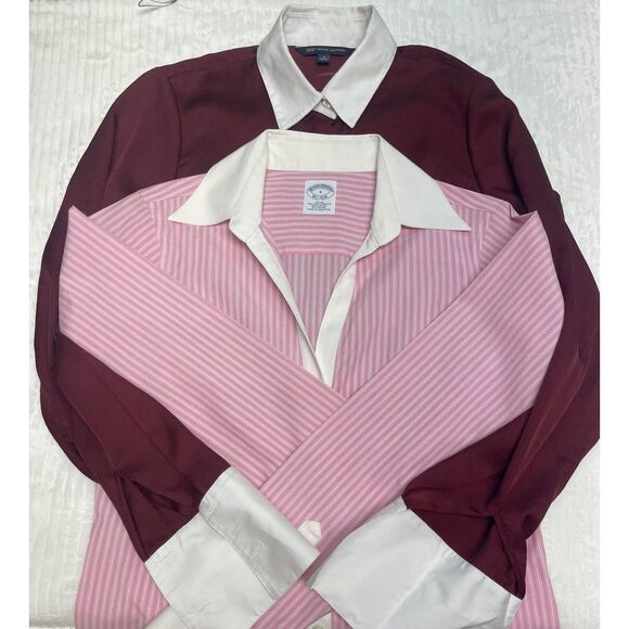 Bundle of 3 Career Shirts, 2 Brooks Brothers, 1 Ann Taylor, All Sz 4 - Picture 1 of 16